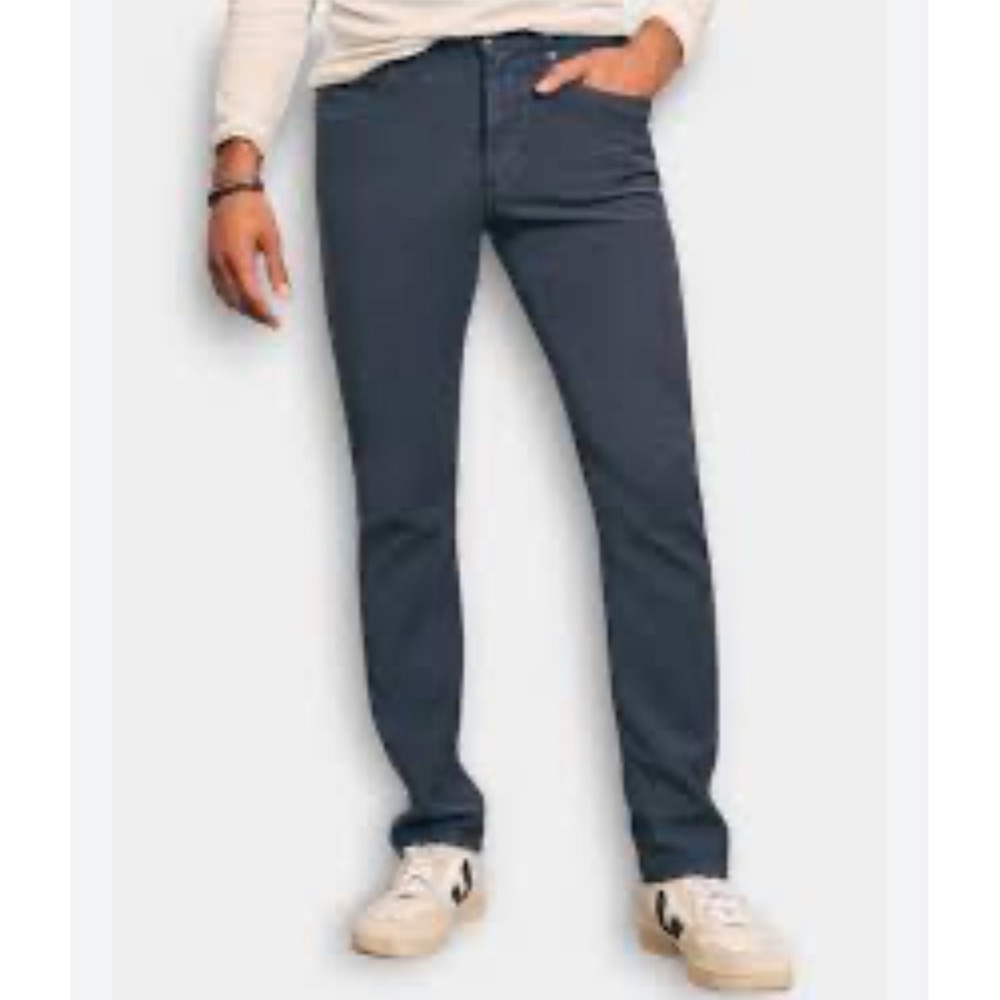 Faherty Brand Mens 5-Pocket Stretch Pants Navy Blue MBC0020-NVY Size 30